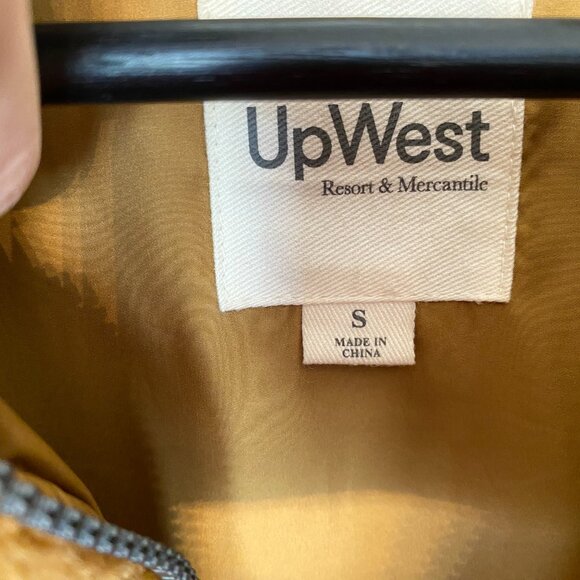 UpWest Tan Camel Teddy‎ Bear Sherpa Bomber Jacket Size Small - Picture 5 of 9